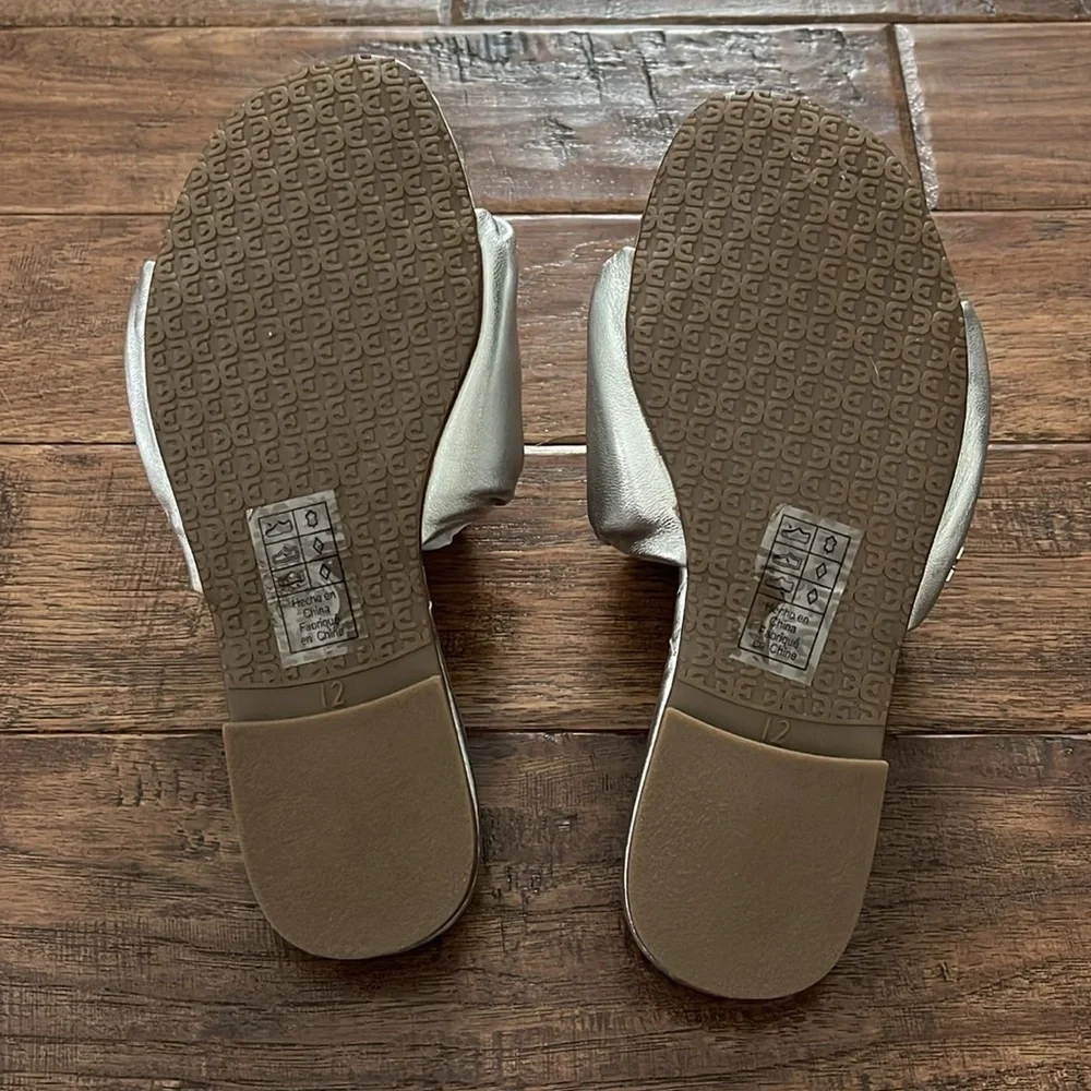 Sam Edelman Girls Briar Mini Sandals in Silver Size 12